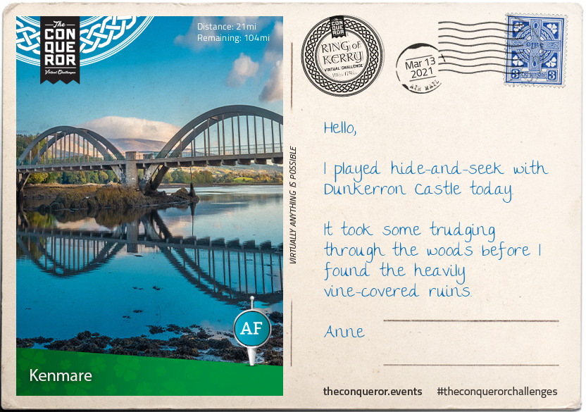 The second postcard from Kenmare Ring of Kerry virtual walk