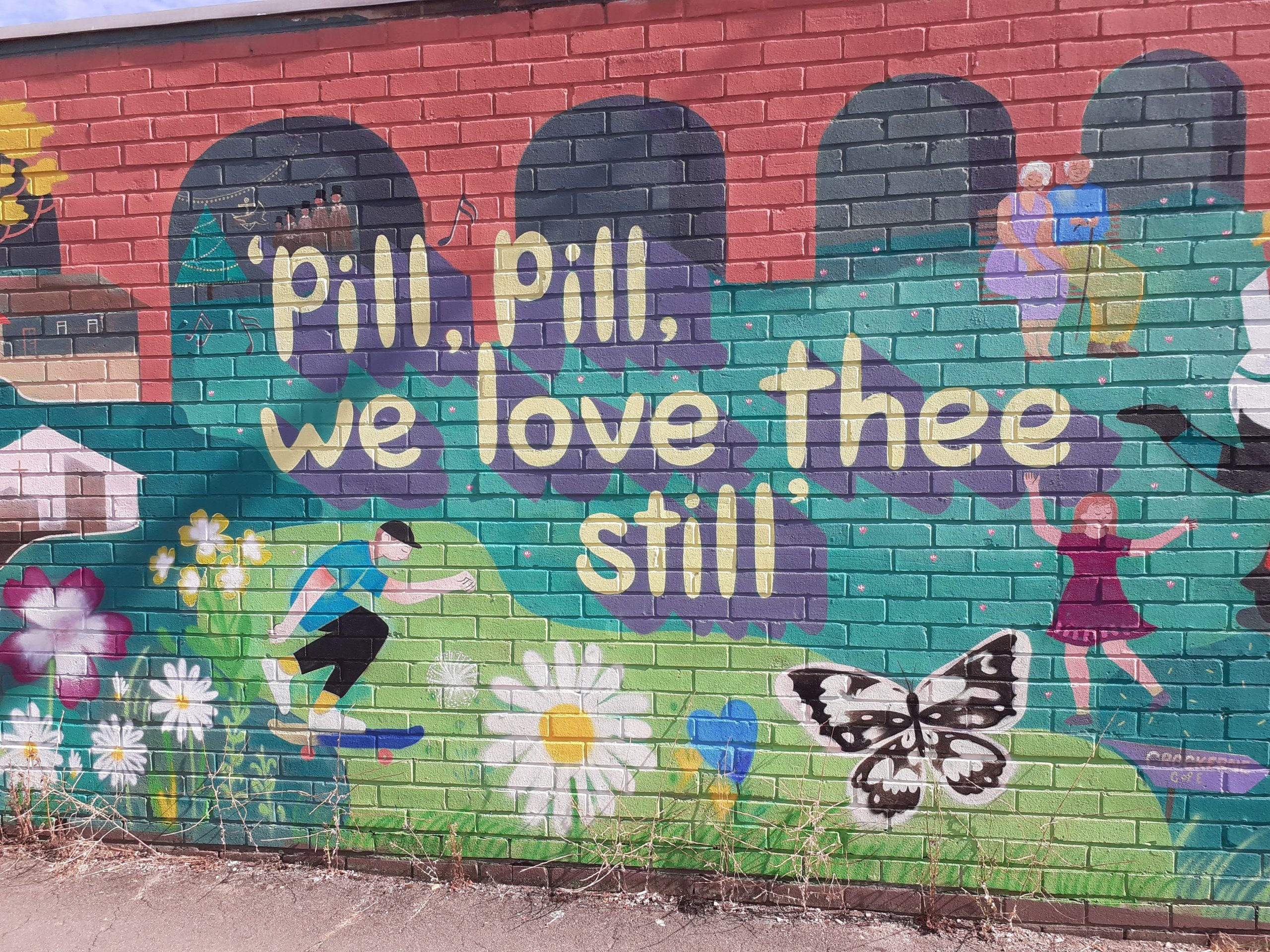 The text reads Pill, Pill we love thee still
